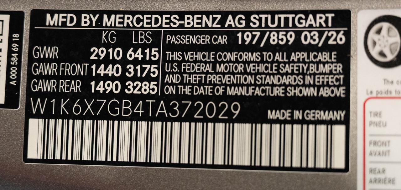 2026 Mercedes-Benz S-Class Maybach&reg; S 580 4MATIC&reg; Sedan Scottsdale AZ