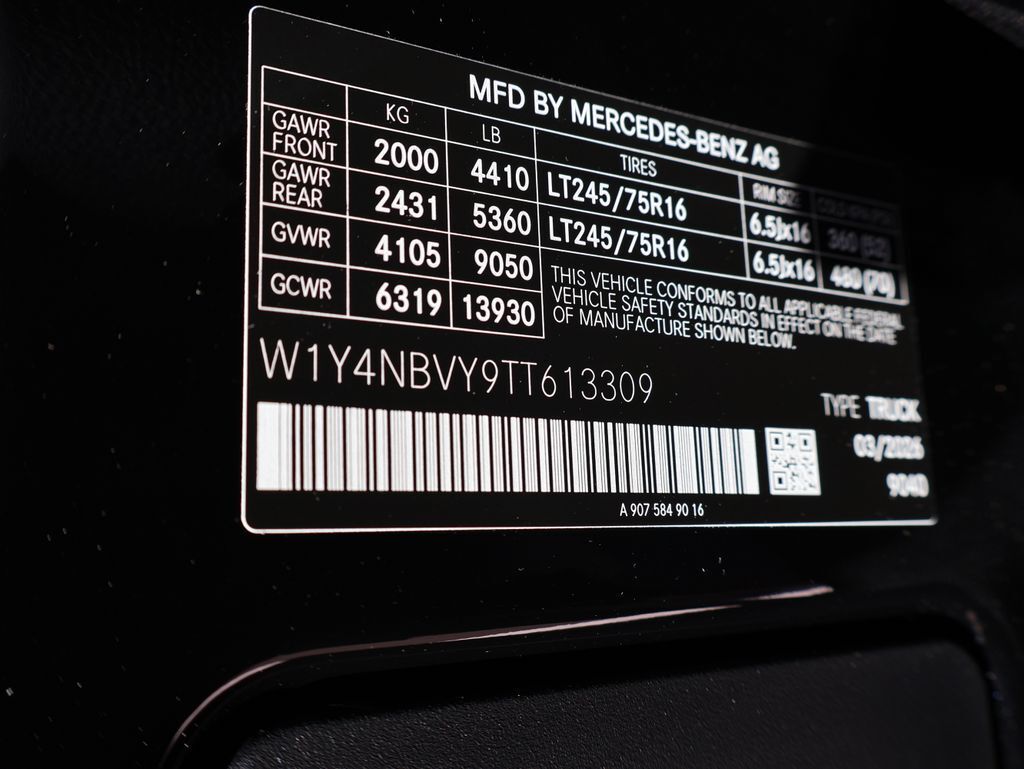 2026 Mercedes-Benz Sprinter 2500 Cargo 144 WB High Roof San Clemente CA