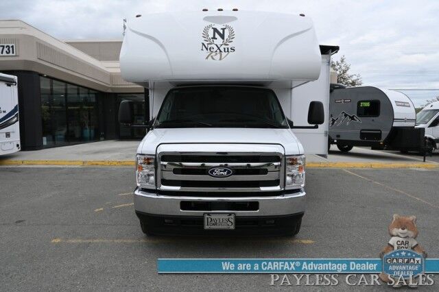 2026 NEXUS Phantom Sport 24PS / Class C / 7.3L V8 / 4K Gas Generator / Sleeps 6 / Queen Bed / Dinette Booth / Over Cab Bed / 30k BTU Furnace & 13K BTU AC / 3 Burner Stove Top / 10 cu.ft. Refrigerator / Power Awning / Back Up Camera