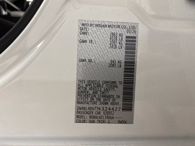 2026 Nissan Altima 2.5 SV Dallas TX