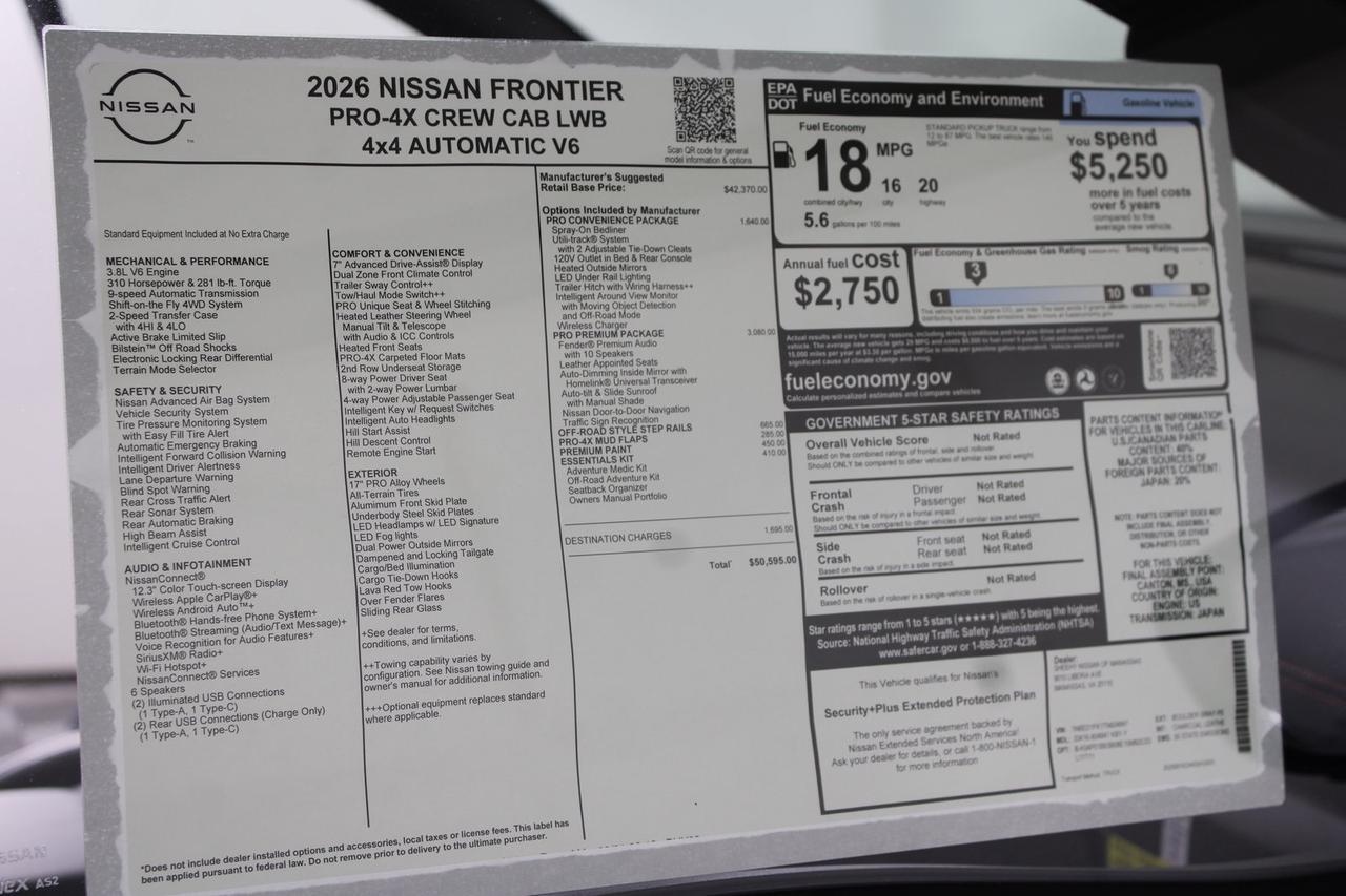 2026 Nissan Frontier PRO-4X Manassas VA