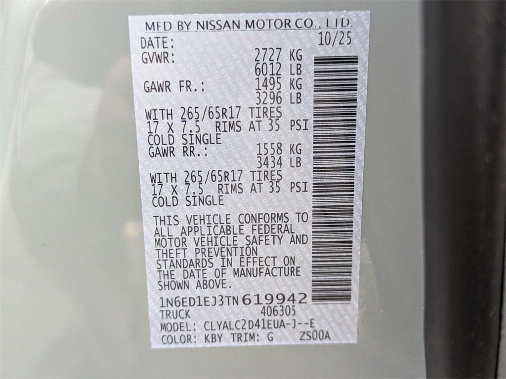 2026 Nissan Frontier SV Kennesaw GA