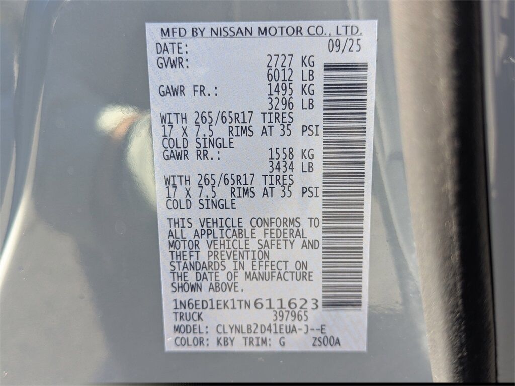 2026 Nissan Frontier SV Kennesaw GA