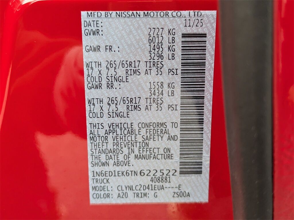 2026 Nissan Frontier SV Kennesaw GA