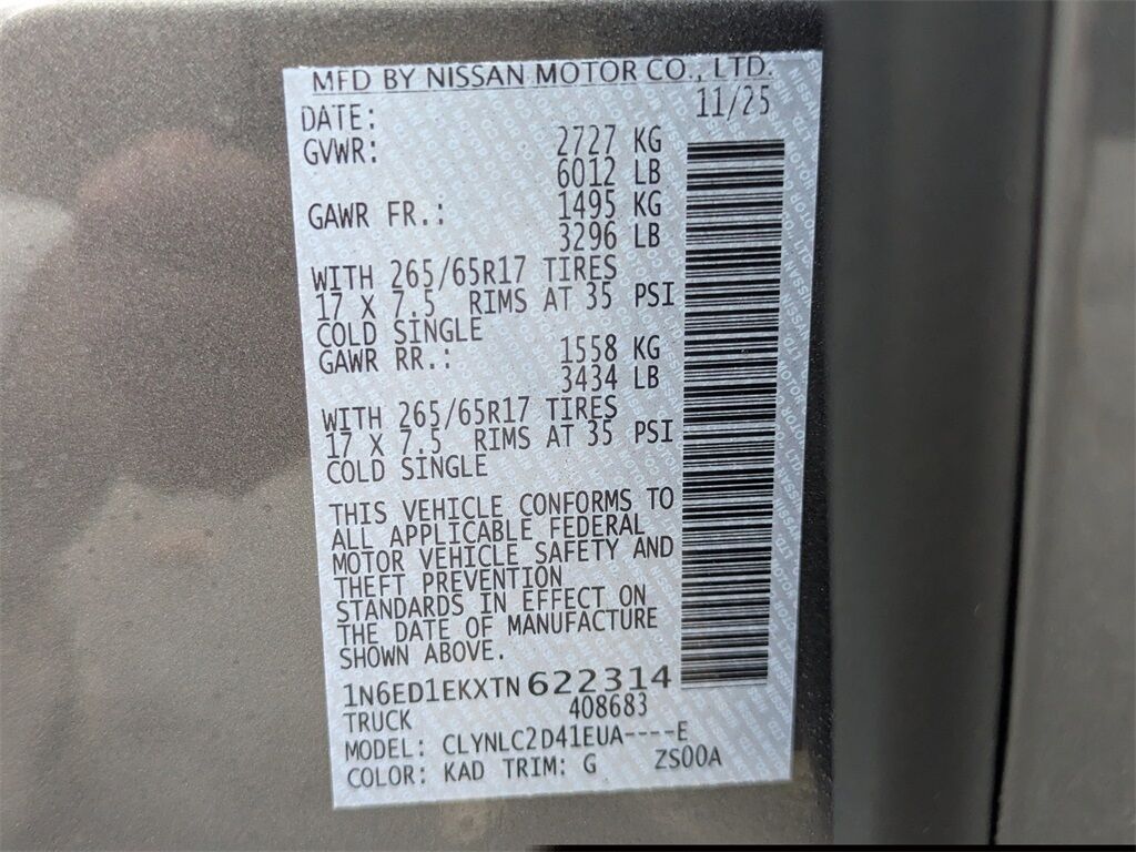 2026 Nissan Frontier SV Kennesaw GA