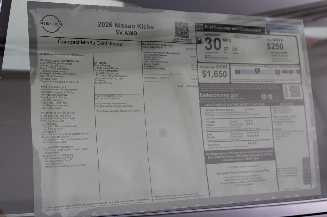 2026 Nissan Kicks SV Manassas VA
