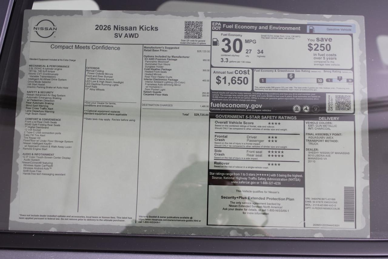 2026 Nissan Kicks SV Manassas VA