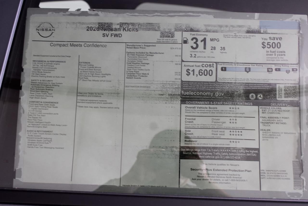 2026 Nissan Kicks SV Manassas VA