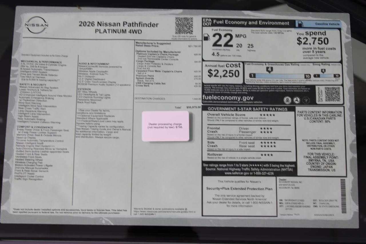 2026 Nissan Pathfinder Platinum Manassas VA