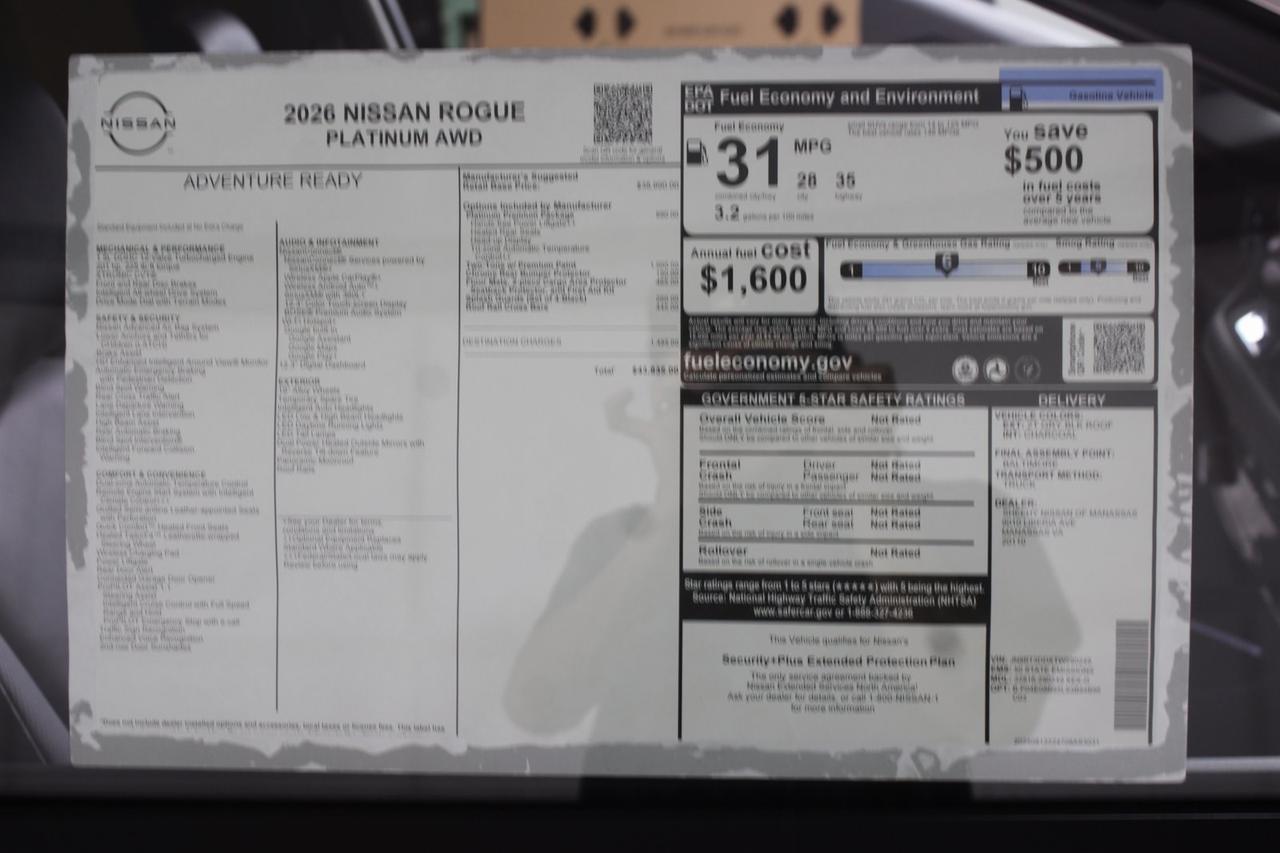 2026 Nissan Rogue Platinum Manassas VA