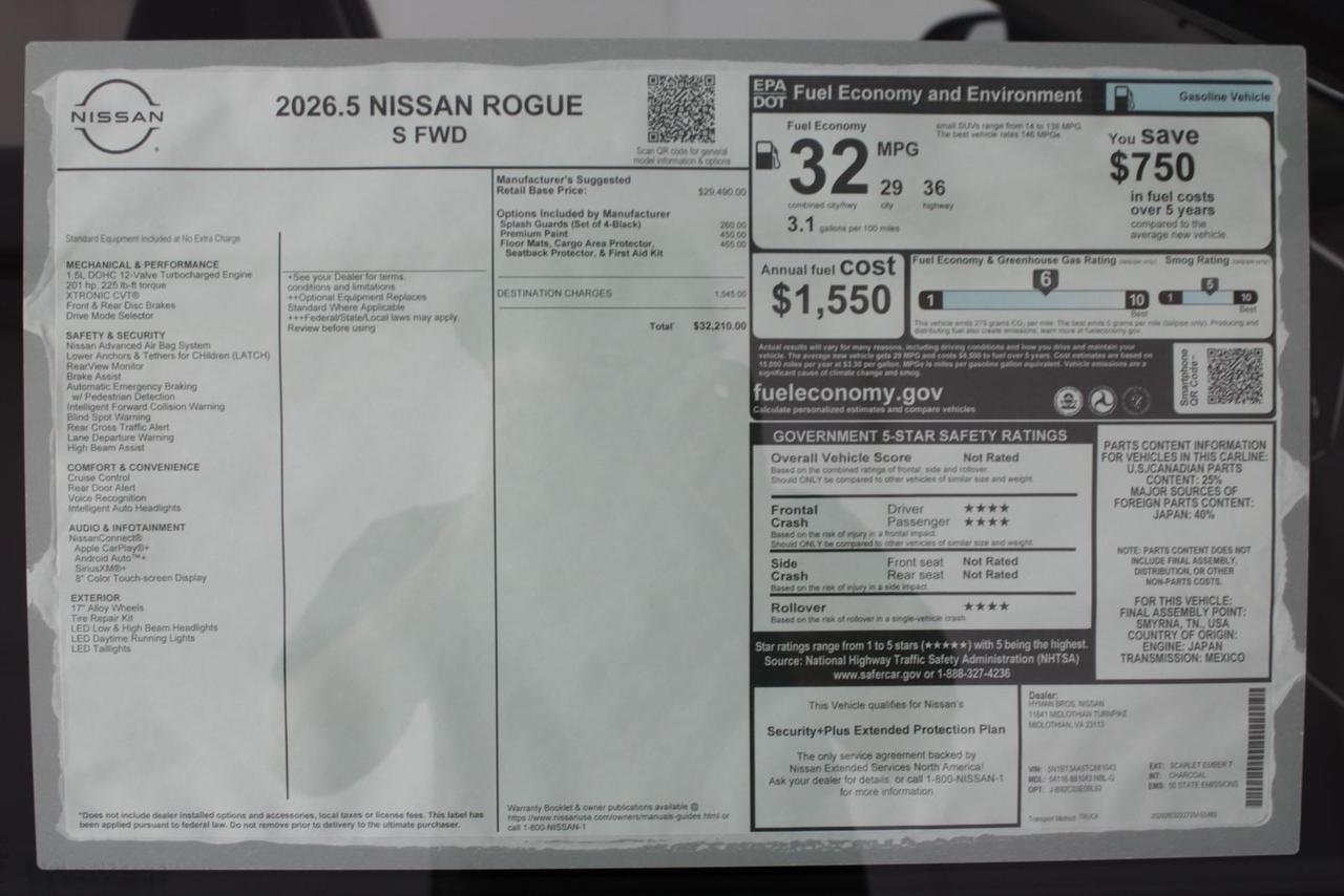 2026 Nissan Rogue S Manassas VA