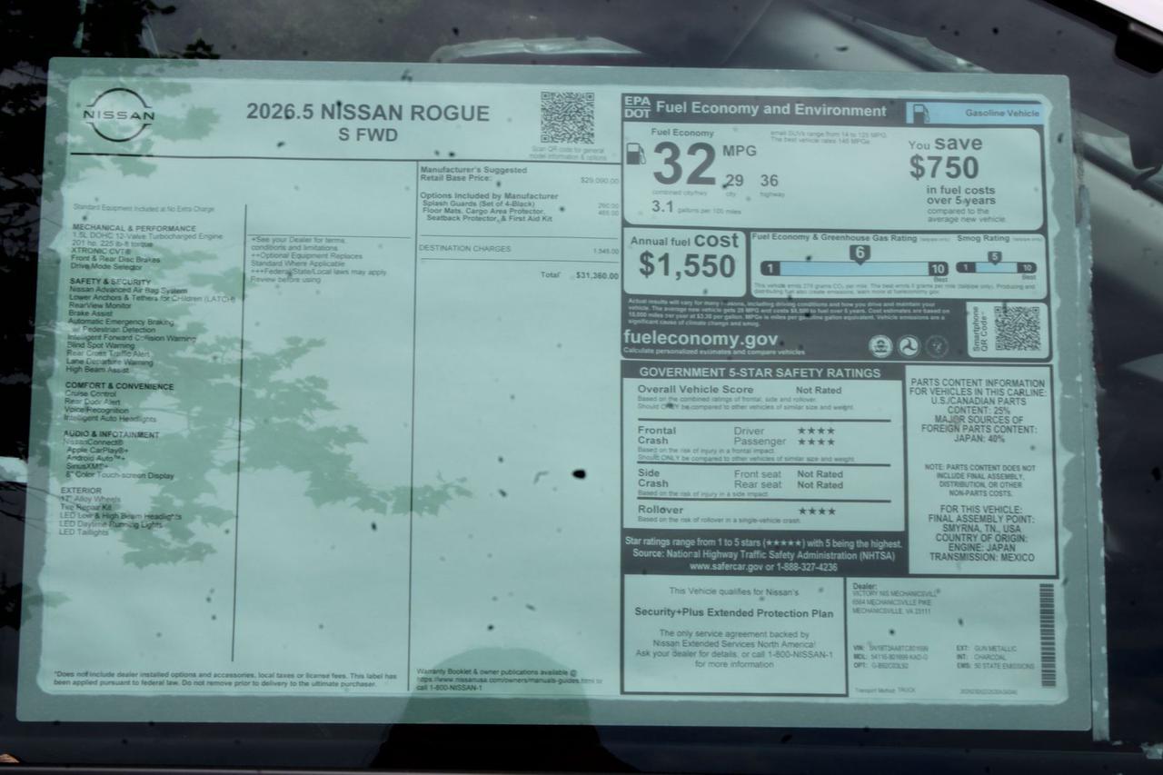 2026 Nissan Rogue S Manassas VA