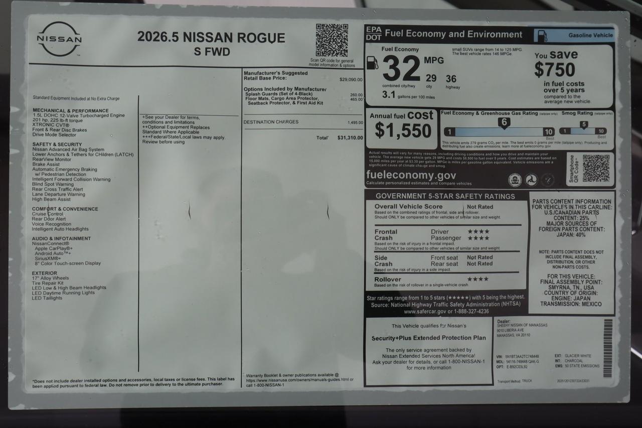 2026 Nissan Rogue S Manassas VA