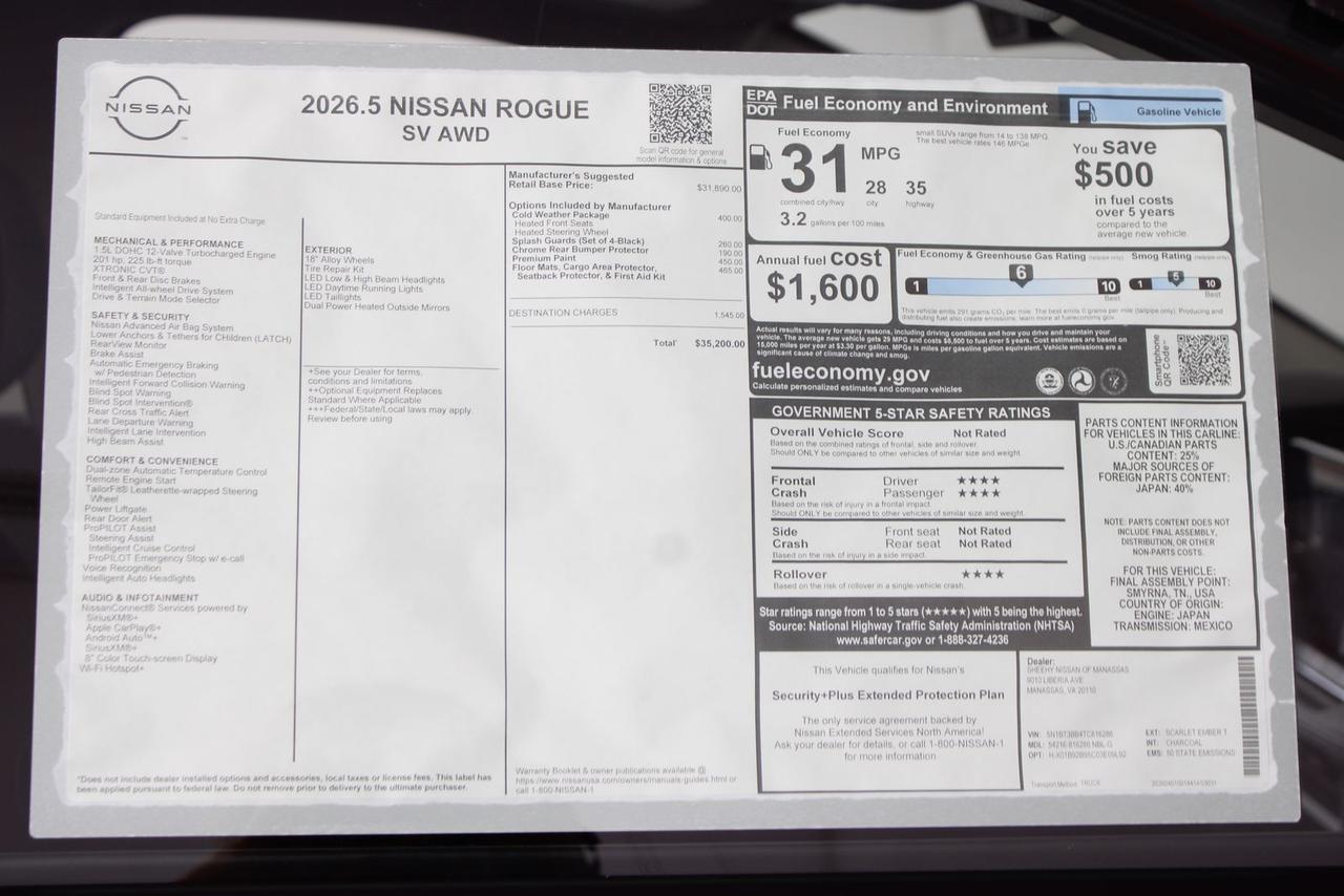 2026 Nissan Rogue SV Glen Burnie MD
