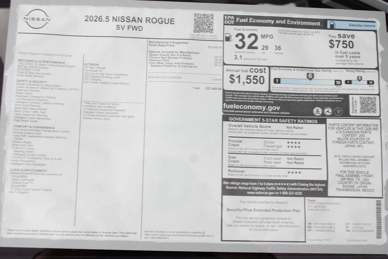 2026 Nissan Rogue SV Waldorf MD