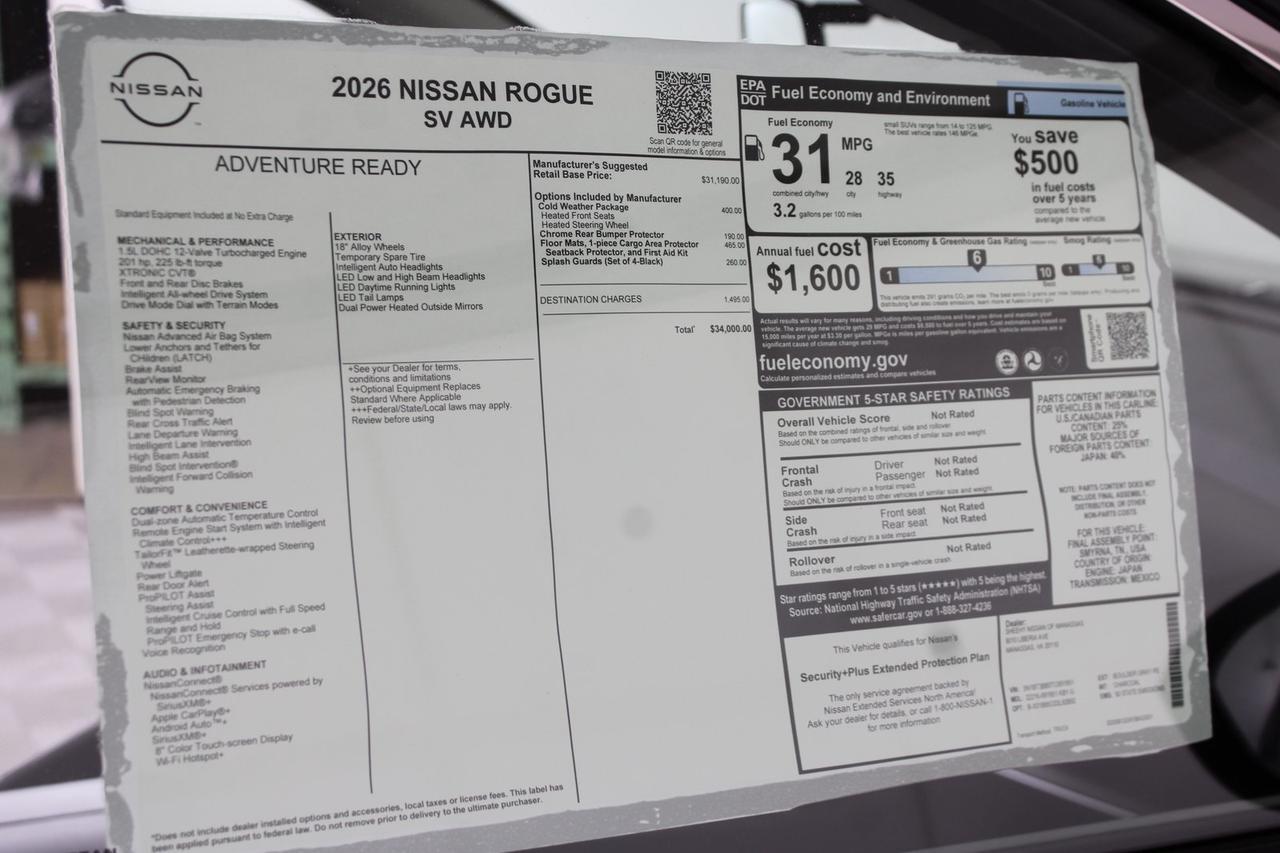 2026 Nissan Rogue SV Manassas VA