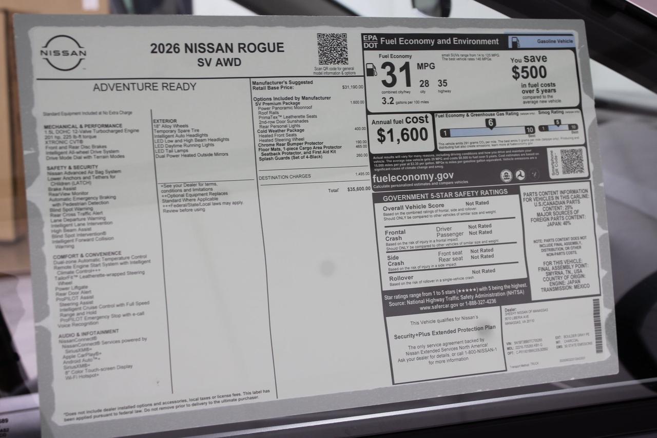 2026 Nissan Rogue SV Manassas VA