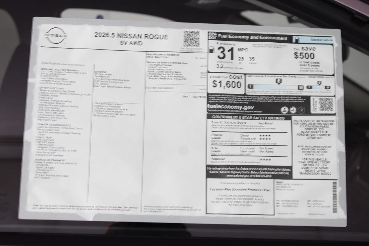 2026 Nissan Rogue SV Manassas VA