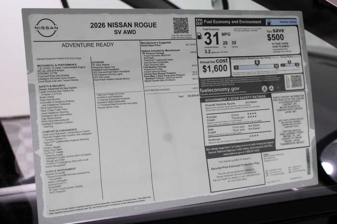 2026 Nissan Rogue SV Manassas VA