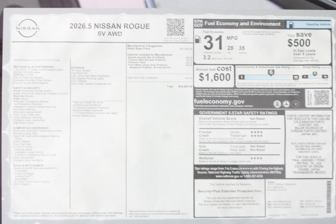 2026 Nissan Rogue SV Manassas VA