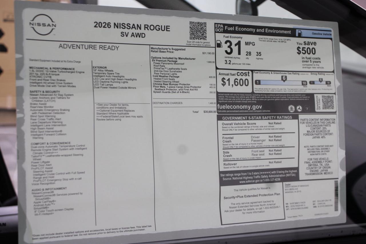 2026 Nissan Rogue SV Manassas VA