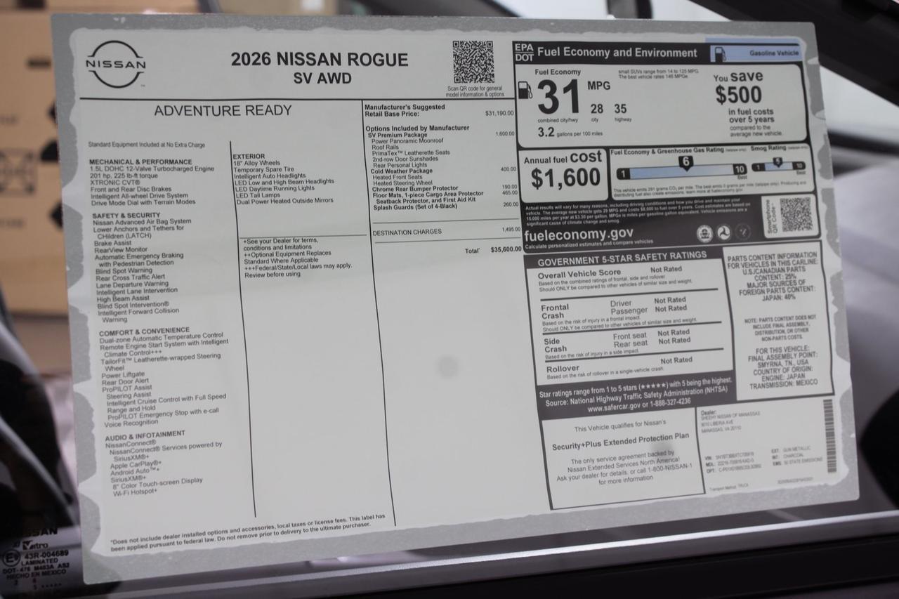 2026 Nissan Rogue SV Manassas VA