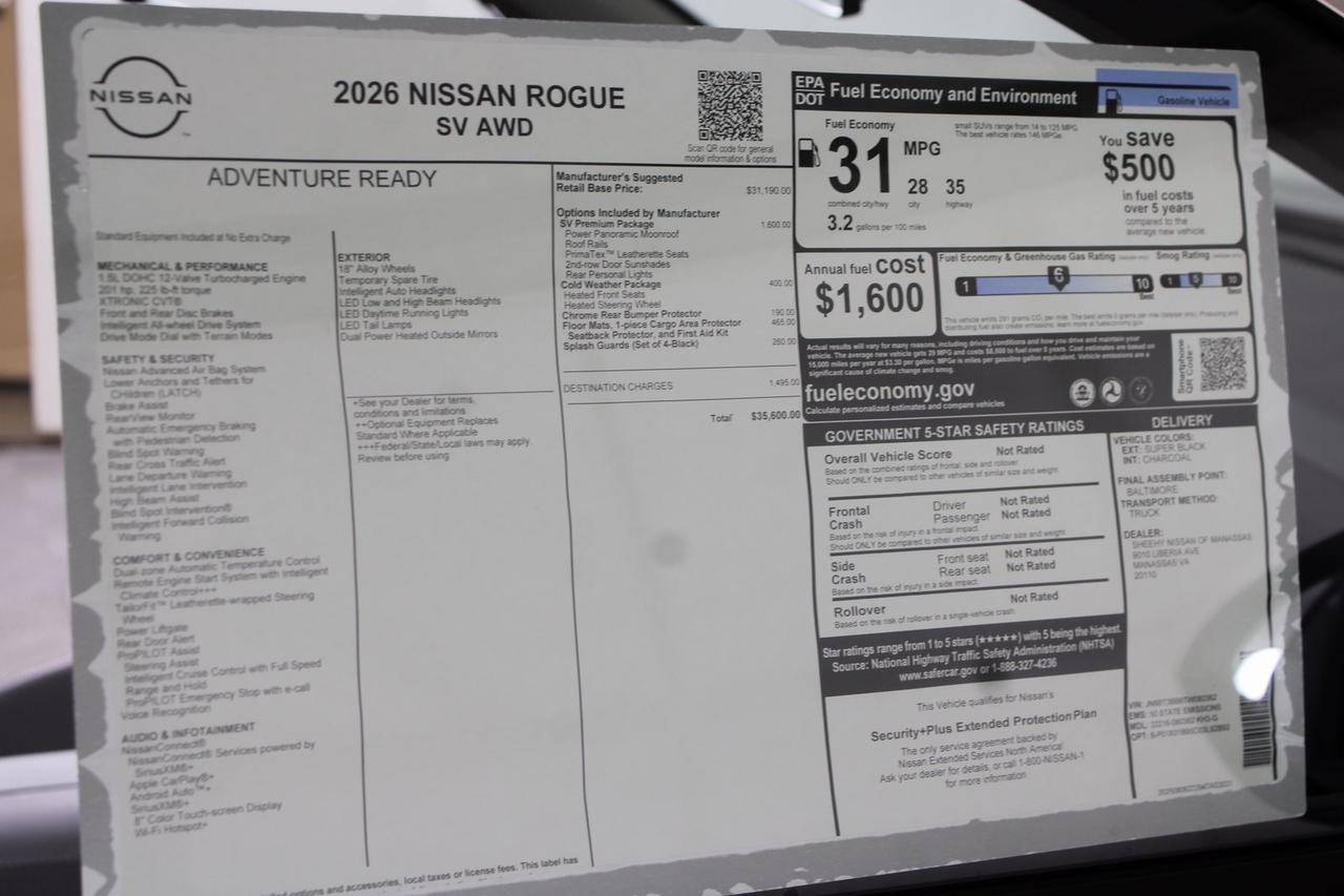 2026 Nissan Rogue SV Manassas VA