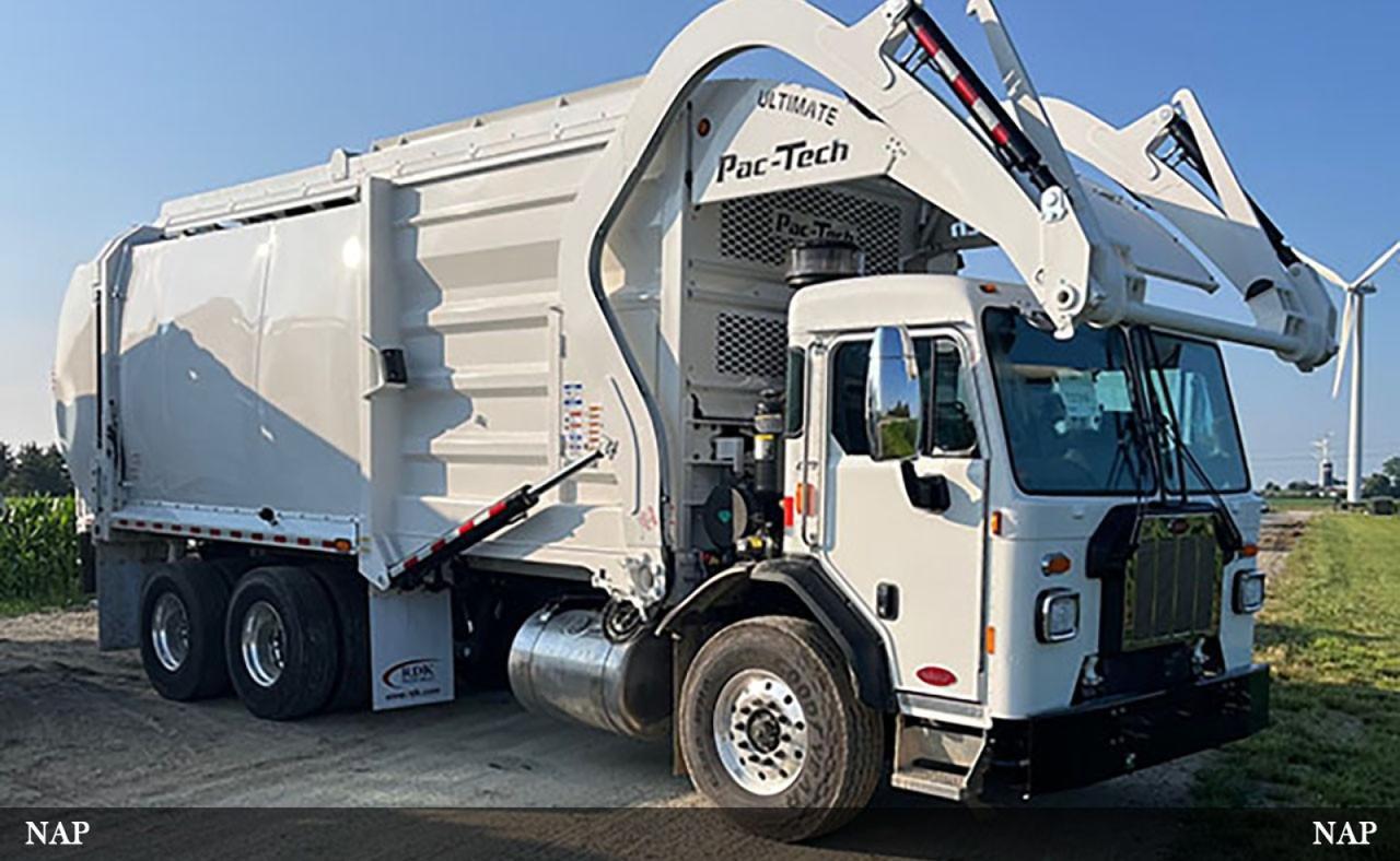 2026 Peterbilt 520 43 Yard Pac Tech Front Loader Garbage Truck