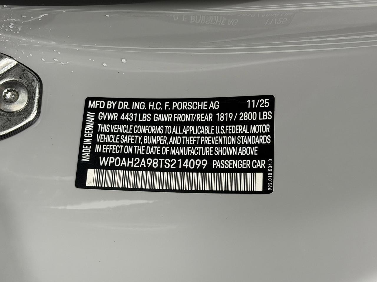 2026 Porsche 911 Newark DE