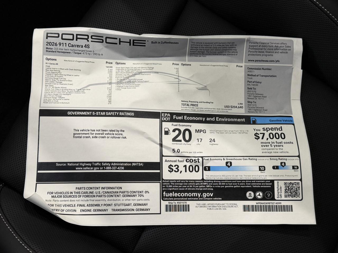 2026 Porsche 911 Newark DE