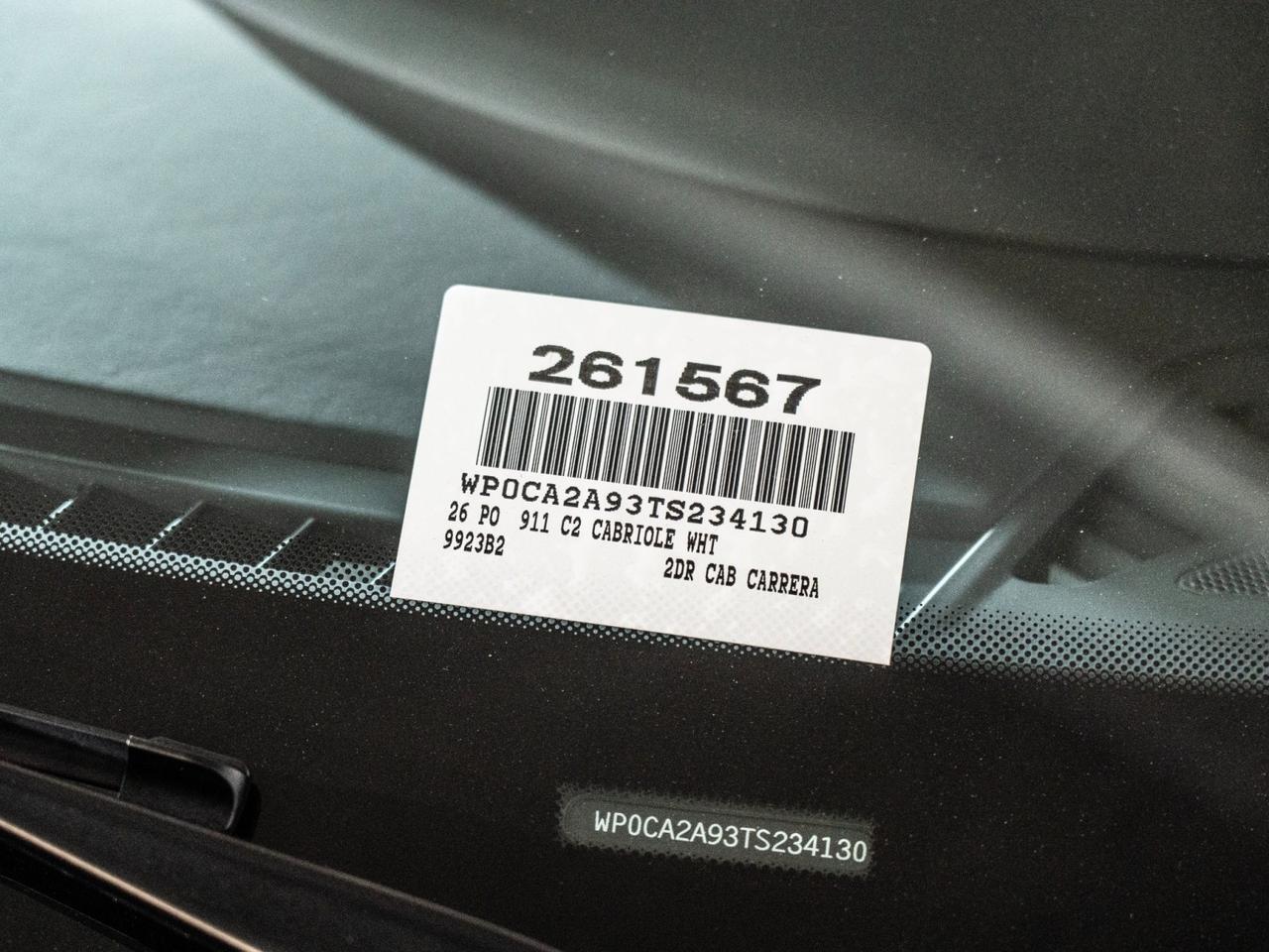 2026 Porsche 911 Carrera Cabriolet Pompano Beach FL