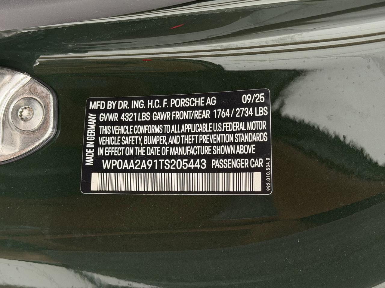 2026 Porsche 911 Carrera Newark DE