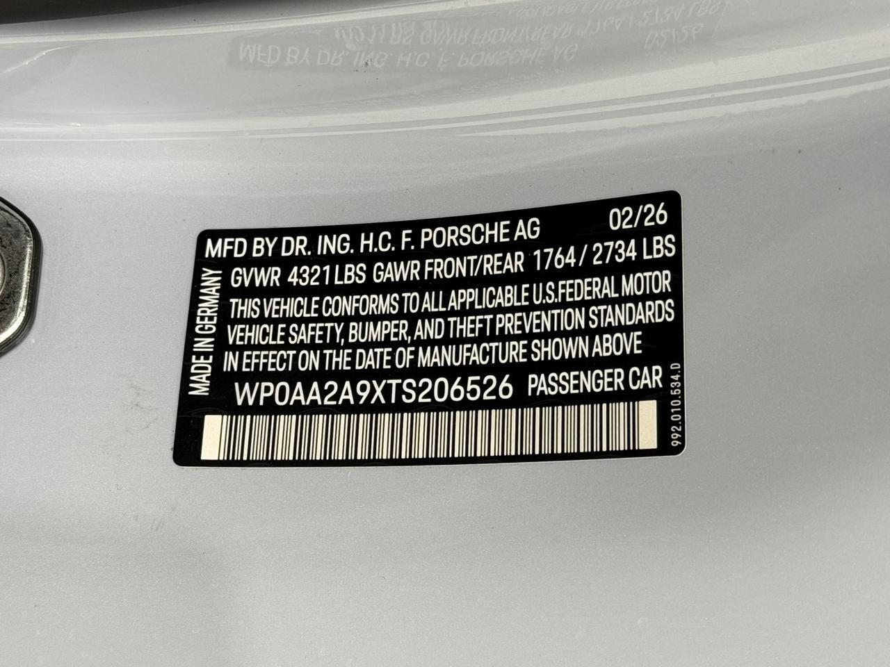 2026 Porsche 911 Carrera Newark DE
