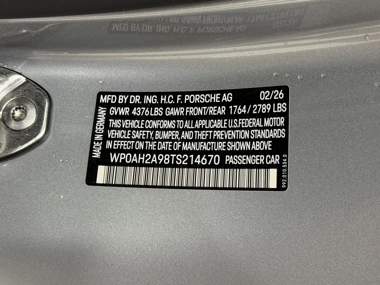 2026 Porsche 911 Carrera S Newark DE