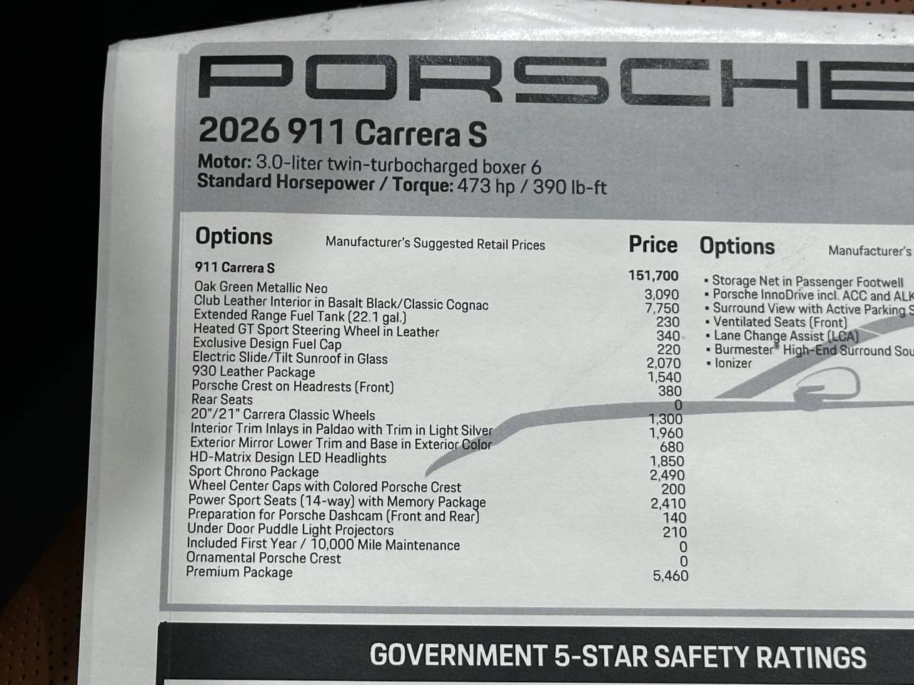 2026 Porsche 911 Carrera S Newark DE