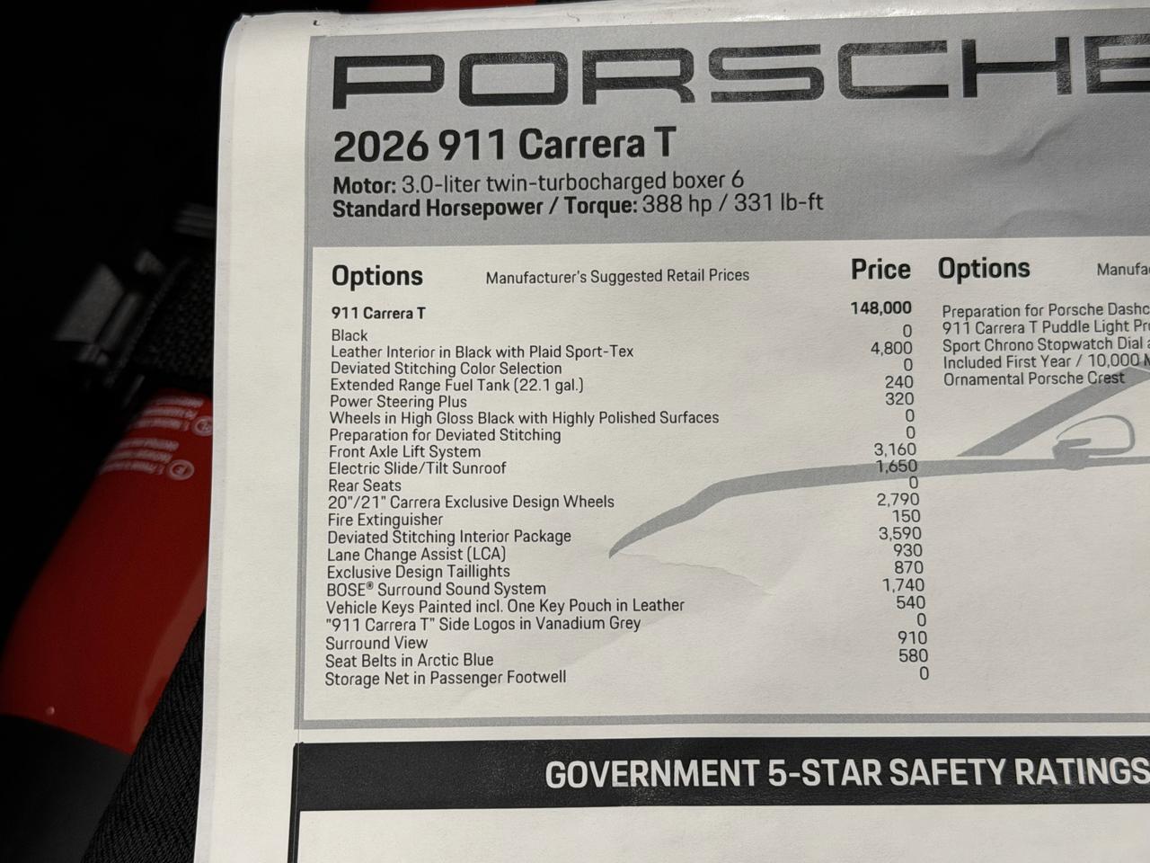 2026 Porsche 911 Carrera T Newark DE