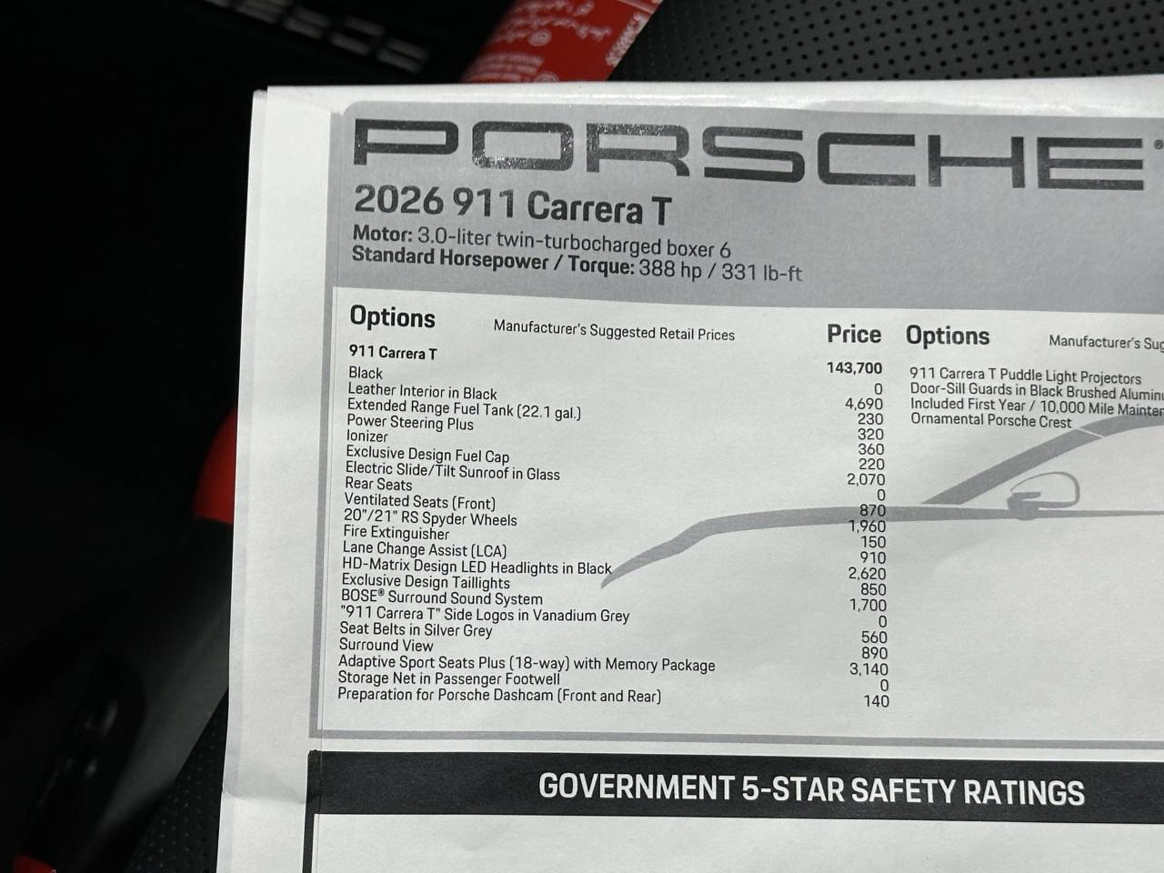 2026 Porsche 911 Carrera T Newark DE