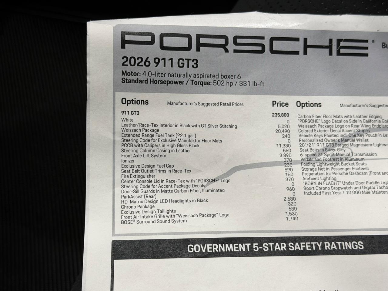 2026 Porsche 911 GT3 Newark DE