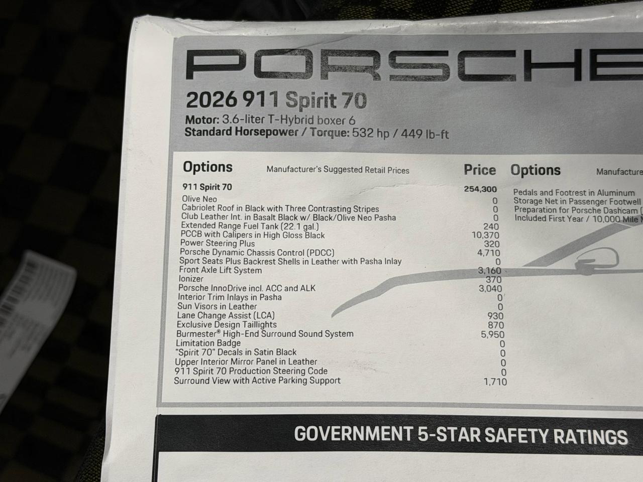 2026 Porsche 911 Spirit 70 Newark DE