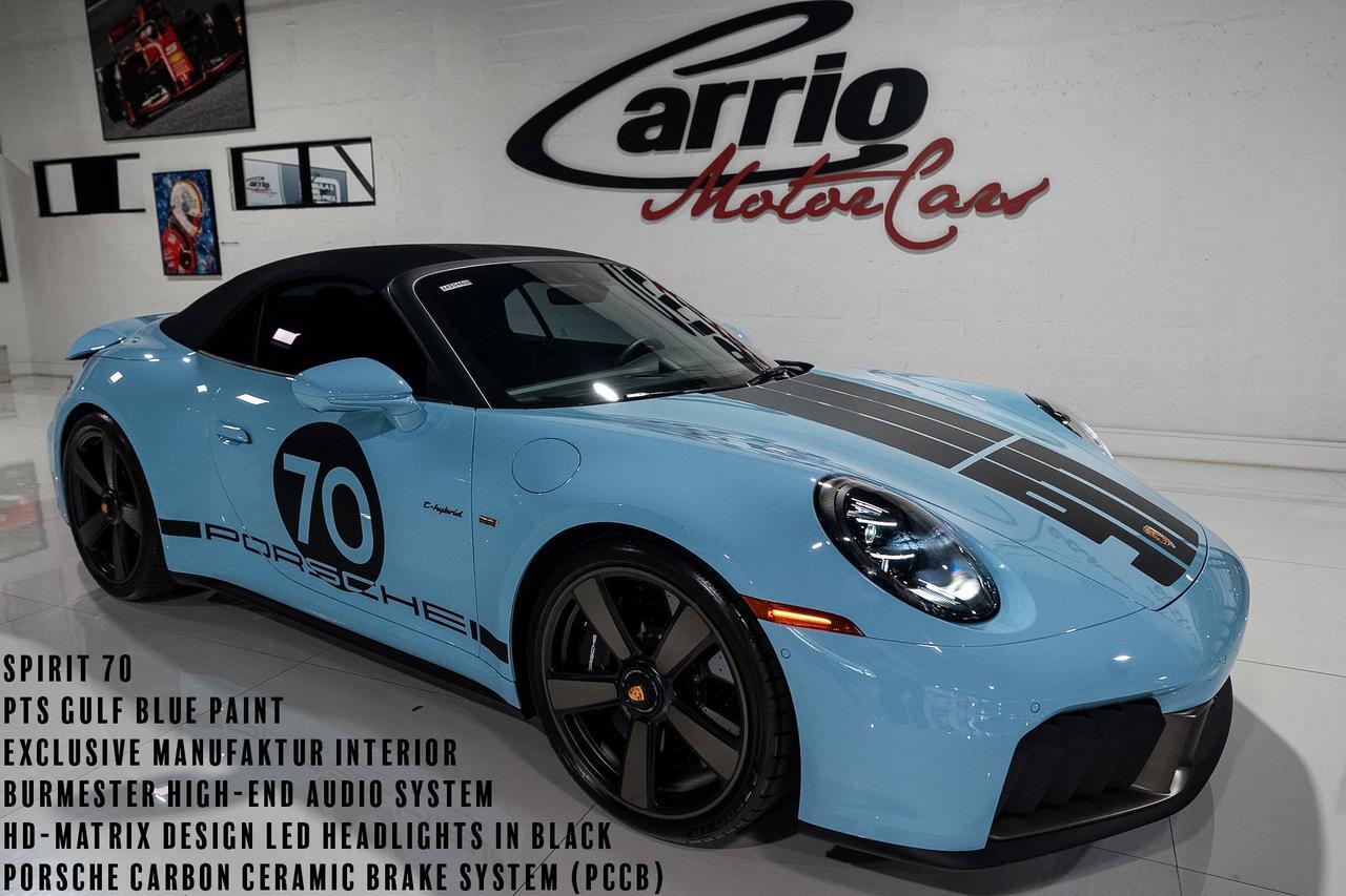 2026 Porsche 911 Spirit 70 PTS Gulf Blue paint,Exclusive Manufaktur interior,Burmester audio,carbon ceramic brakes AND MORE!!!!