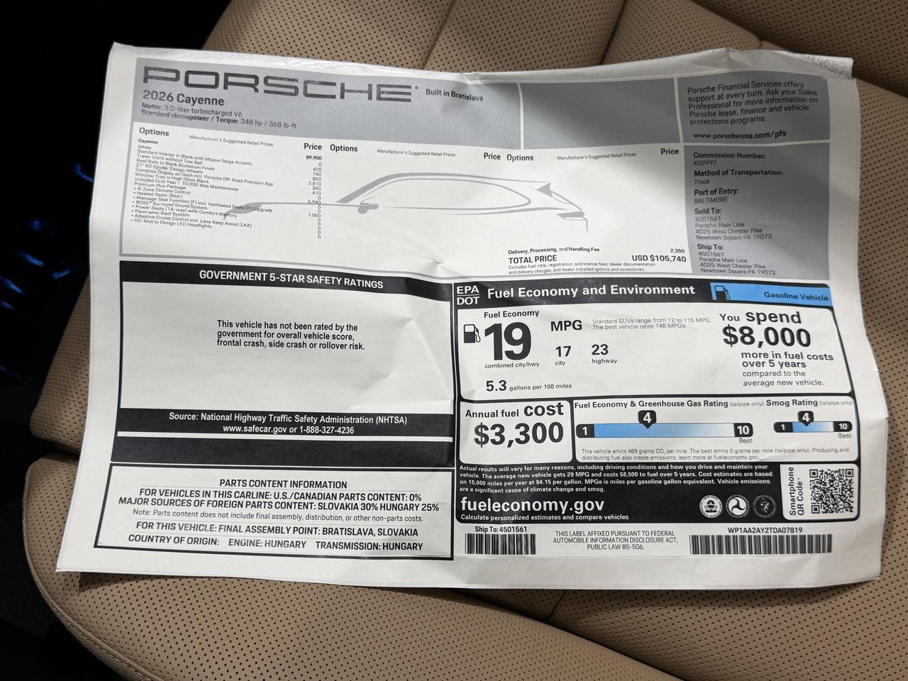 2026 Porsche Cayenne Newark DE