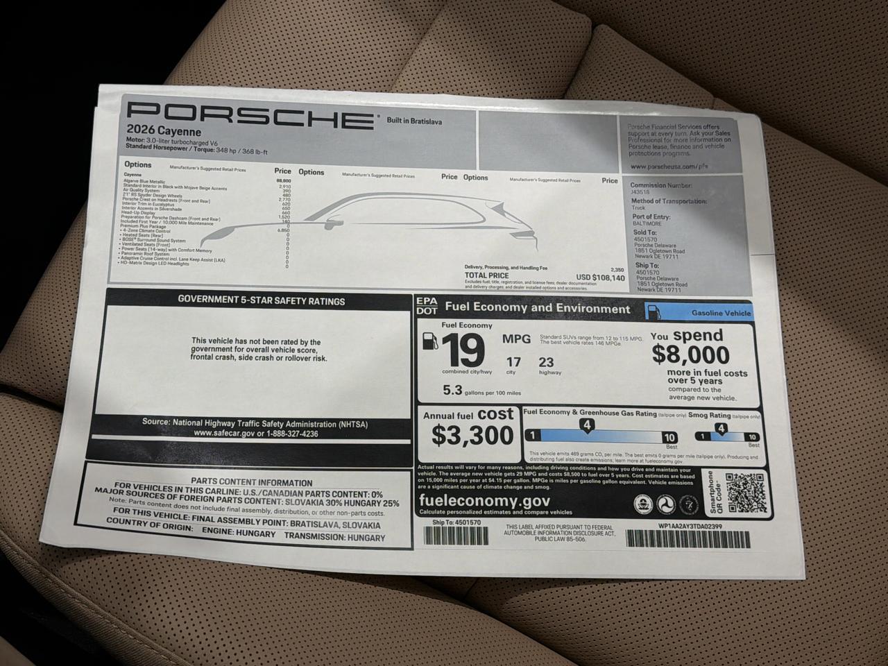 2026 Porsche Cayenne Newark DE