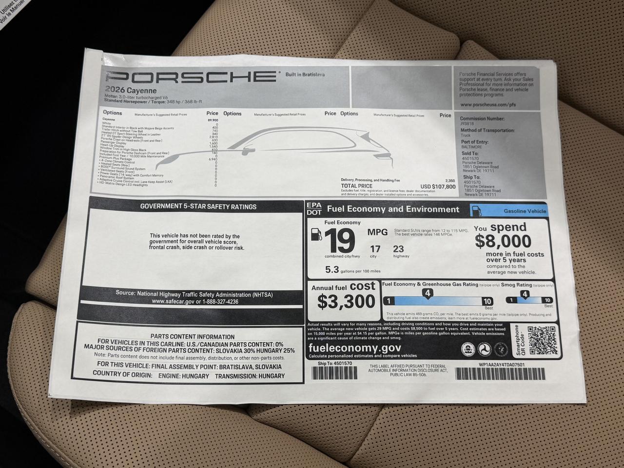 2026 Porsche Cayenne Newark DE
