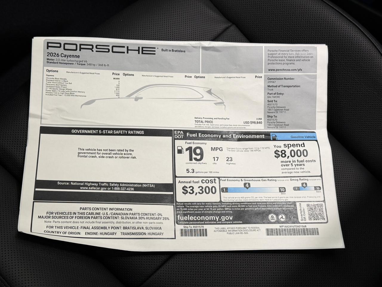 2026 Porsche Cayenne Newark DE