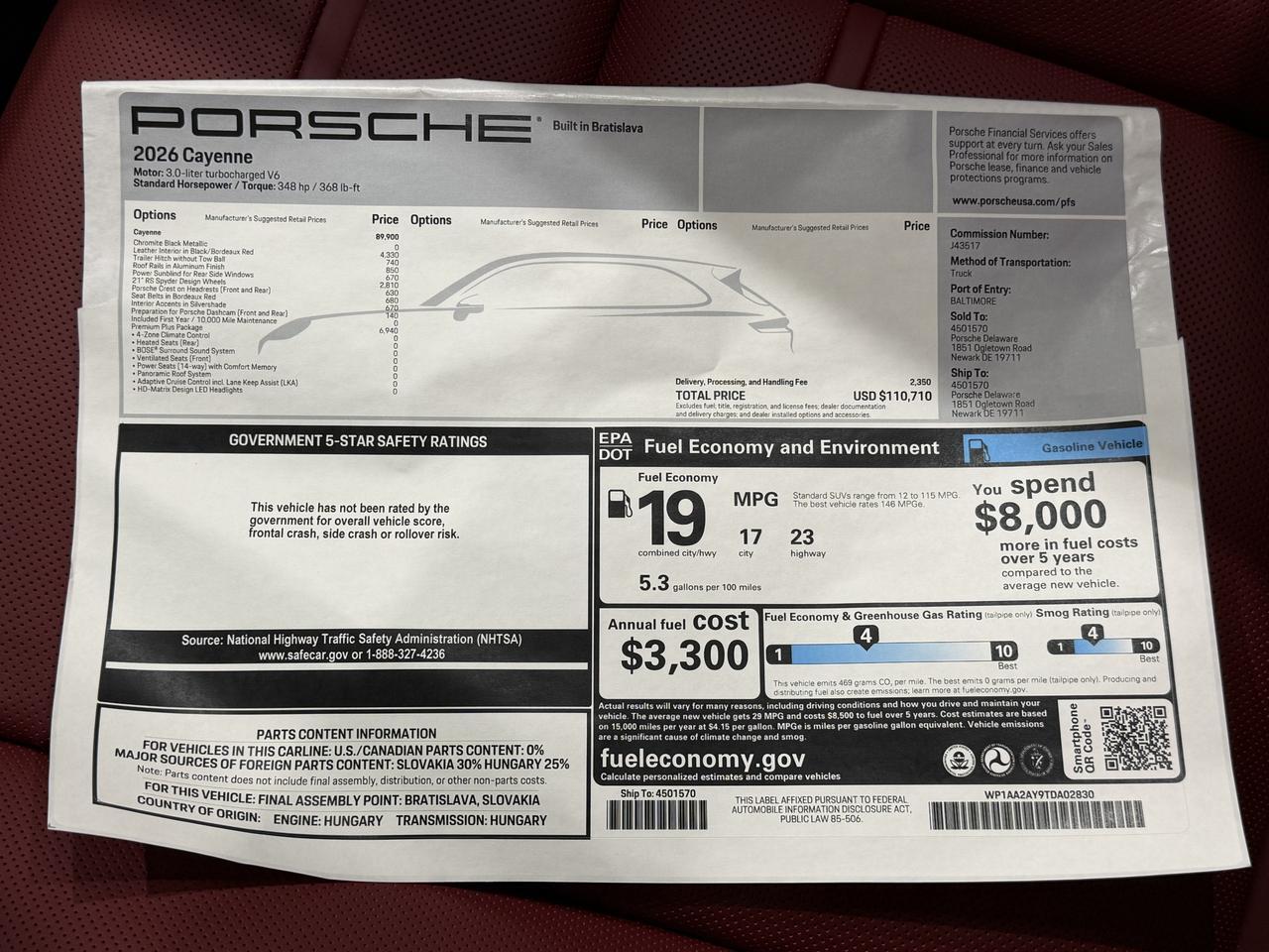 2026 Porsche Cayenne Newark DE