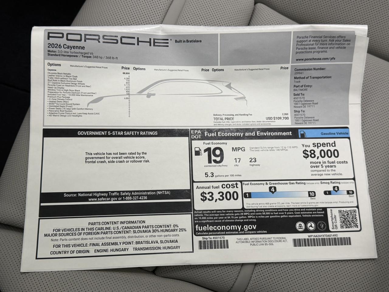 2026 Porsche Cayenne Newark DE