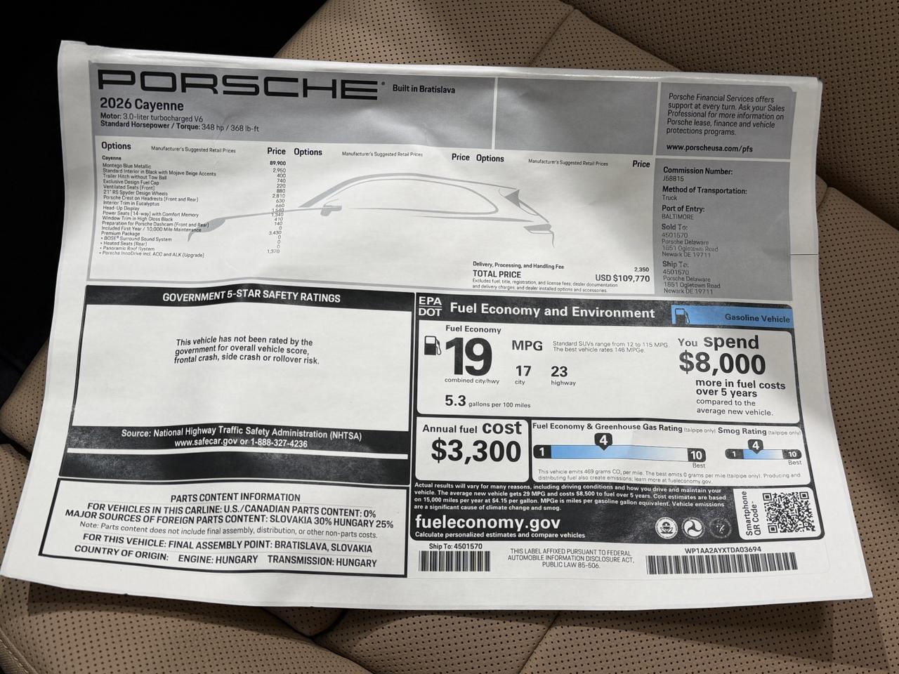 2026 Porsche Cayenne Newark DE