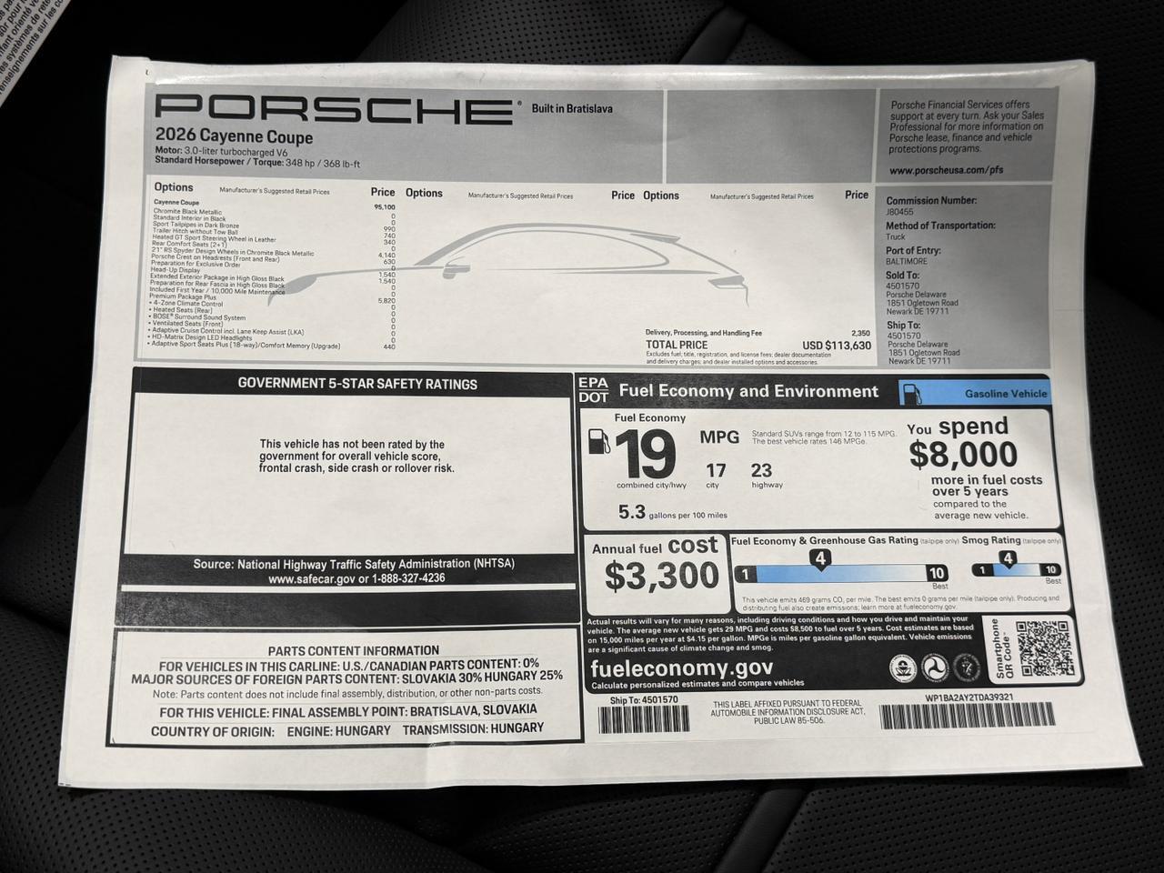 2026 Porsche Cayenne Newark DE