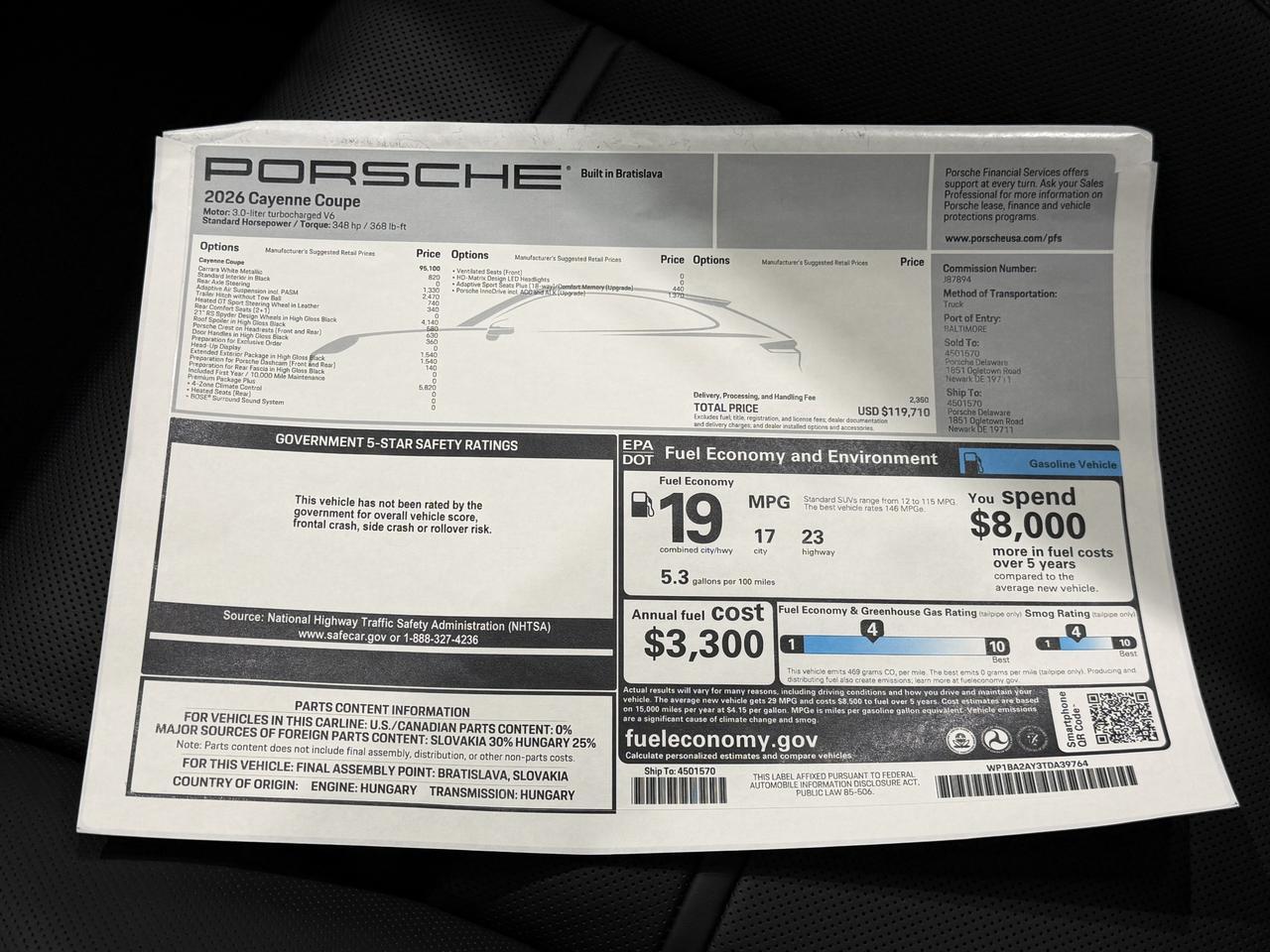 2026 Porsche Cayenne Newark DE