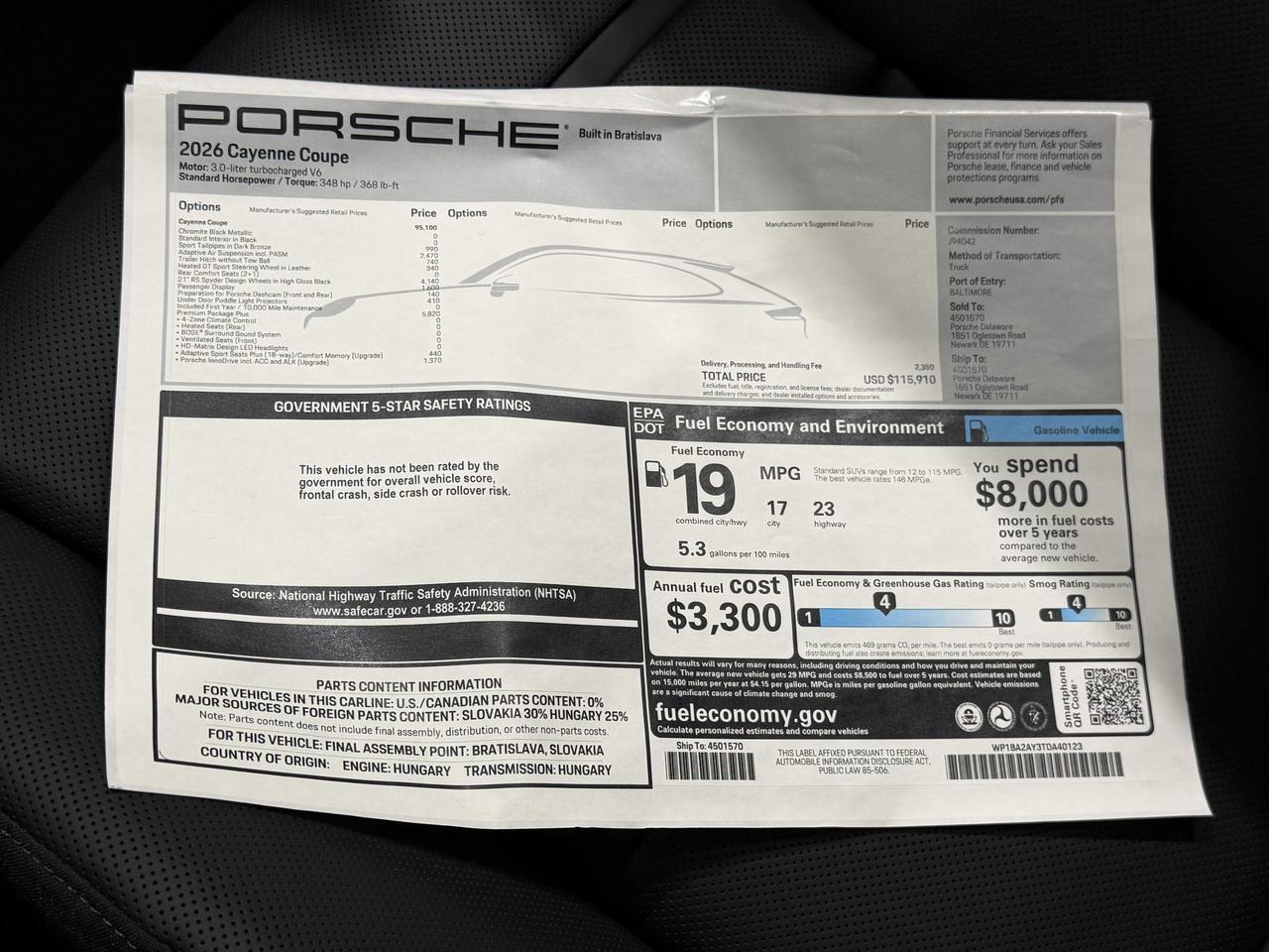 2026 Porsche Cayenne Newark DE